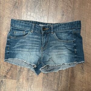 Mossimo Supply Co Distressed Blue Jean Shorts